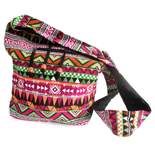 Bolso Jacquard - Bolso Estudiantil Rosa